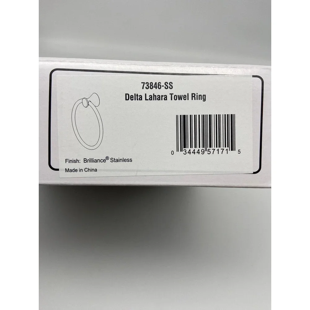 Delta Lahara Towel Ring Brilliance‎ Stainless 73846-SS Bathroom Hardware